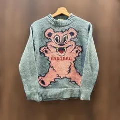 ヒステリックグラマー ニット セーターヒスベア刺繍入り teddy - メルカリ