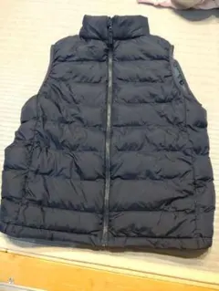 UNIQLO キッズ 中綿ベスト ネイビー 150