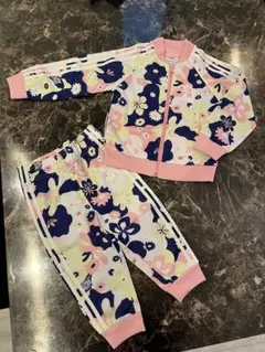 【新品】adidas 花柄 セットアップ 85 (80-90) 韓国百貨店購入