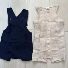 H&M ネイビー サロペット 3M