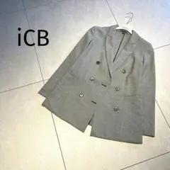 iCB★テーラード　ダブルブレスト　ジャケット　ハウンドトゥース