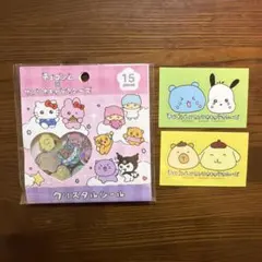 【正規品】チェゴシム×サンリオキャラクターズ　クリスタルシール　おはじきシールのサムネイル