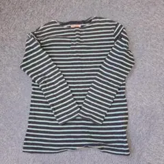 Denim&Dungaree 長袖カットソー 02 ネイビーとミント