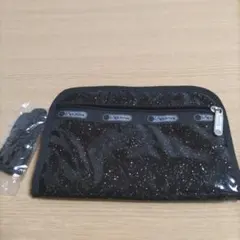 レスポートサック ショルダー ラメ マルチケース 財布