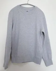 UNIQLO スウェットシャツ（長袖） ライトグレー 男女兼用XSサイズ
