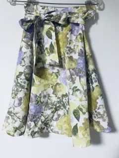 MISCH MASCH フラワープリント フレアスカート
