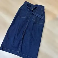 w closet デニムタイトスカート ベルト付きのサムネイル
