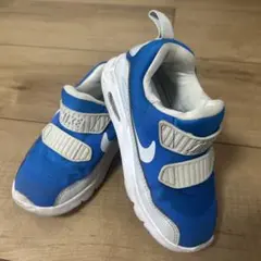 Nike 青 グレー スニーカー ベルクロ