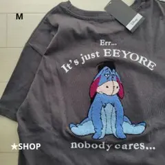 ディズニー くまのプーさん イーヨー さがら 刺繍 半袖 tシャツ M