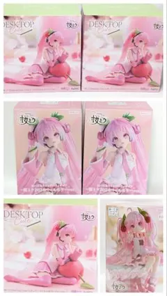 桜ミク2025 Desktop Cute さくらんぼぬーどるストッパー６体セット