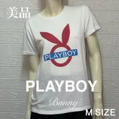 美品 PLAYBOY Bunny 半袖Tシャツ Mサイズ ホワイトのサムネイル