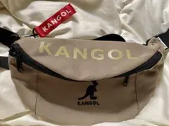 KANGOL ボディバッグ ベージュ カンガルーロゴ • 送料込みのサムネイル