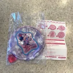 ミニー ファンダーランド カプセルトイ キルティング風ポーチ 紫
