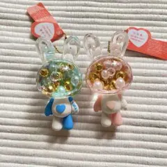 うさぎ2点セットレジンヘアゴムブローチ - メルカリ