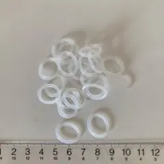 シリコンリング　ペットボトルマーカー　目印チャーム　20個　クリア