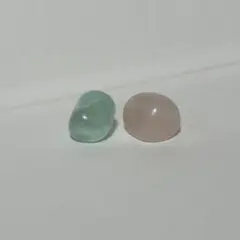 【美品】 ローズクォーツ グリーンフローライト
