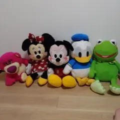 お*め様 ディズニー ぬいぐるみ ５体セット ラウンドワン限定品有り