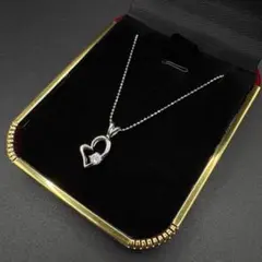 C*）様 シルバー　オープンハートネックレス　ペンダント　ボールチェーン　遺品整