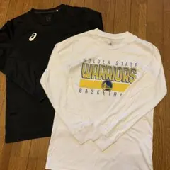 キッズ　ゴールデンステート・ウォリアーズ 長袖シャツ MサイズASICS美品