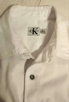 90s　CKデニムシャツ　ホワイト　LSize
