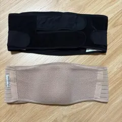 妊婦帯（Plaisiureux）＋産後の骨盤ベルト（Pigeon）2点セット