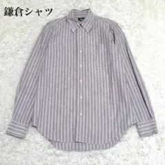 メーカーズシャツ鎌倉 BDシャツ 38-85 400MADISON　ストライプのサムネイル