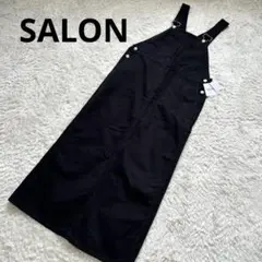 【SALON adam et rope】新品　ジャンパースカート　ブラック　F