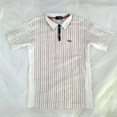 レディース FILA ホワイトストライプ ポロシャツ スポーツウェア