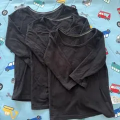 ブラックシャツ 3枚セット 80-95cm