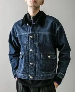 試着のみ未使用品 定価26400円モンキータイム トラッカーデニムジャケット L