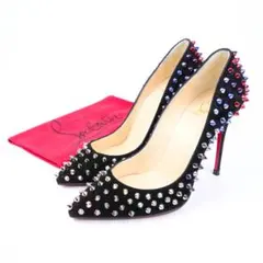EU37 Christian Louboutin スタッズ付ハイヒール 437A