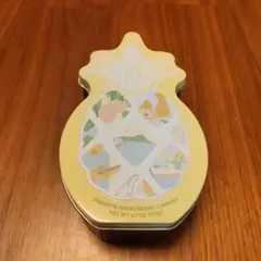 ホノルルクッキー　パイナップル風缶 空き箱