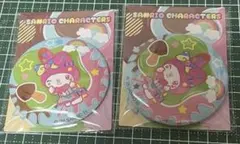 ♦サンリオ×ローソンサンリオキャラクターズオリジナル缶ミラーマイメロ2個セット