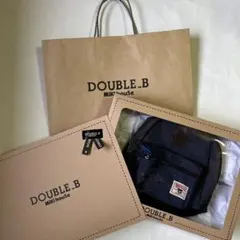 DOUBLE.B インディゴブルー　デニムリュック小型リュック ネイビー
