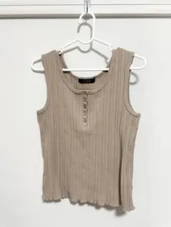 w closet リブニット タンクトップ ベージュのサムネイル