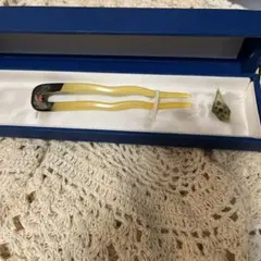 和風髪飾り 花柄 11cm