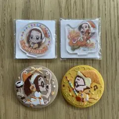 おジャ魔女どれみ　刺繍缶バッジ　アクスタ