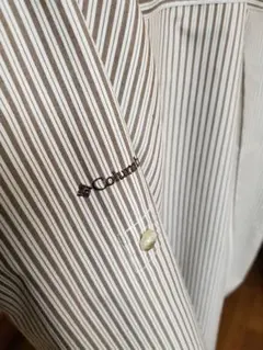 Columbia　titanium ストライプシャツ