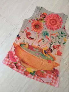 タンクトップ　総柄