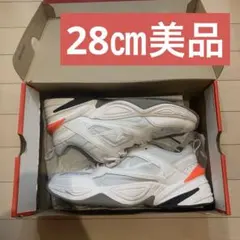 【美品】Nike m2k tekno ホワイト/オレンジ