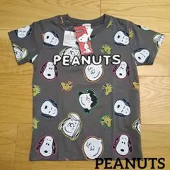 【新品未使用】しまむら　PEANUTS スヌーピー 総柄 Ｔシャツ　120cm