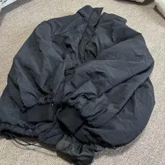 ジーナシス　ソデ2wayコート　黒ジャンパー