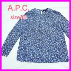 D221067 A.P.C. 花柄半袖ブラウス - メルカリ