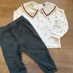 moimoln セーラーカラー 長袖Tシャツ 110cmのサムネイル