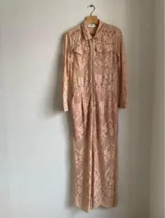 solotre 総レース ジャンプスーツ　malion vintage