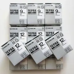 純正♡KING JIM テプラテープ 12mm×9本　9mm×3本　計12本のサムネイル
