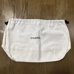 CHANEL 巾着ポーチ ホワイト