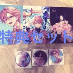 SS 缶バッジ3個セットとブロマイド