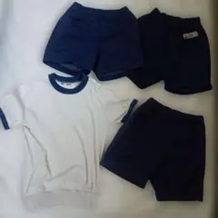 体操服 120　体育着 ハーフパンツ3枚　体操服１枚　ショートパンツ　セット