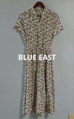 BLUE EAST ブルーイースト 葉っぱ柄 ティアード ワンピースのサムネイル
